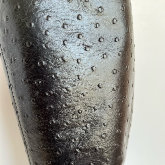 Giuseppe Zanotti Genuine Ostrich Boots -Silver heel - Black - Picture 7 of 17
